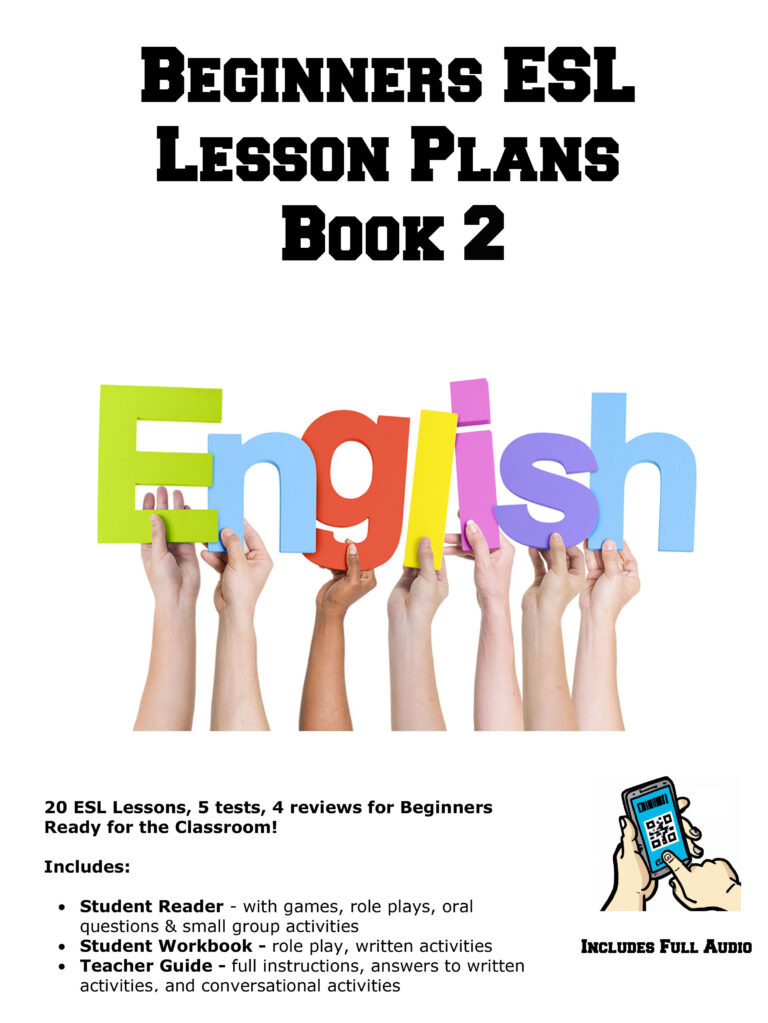 Beginners ESL Curriculum EFL Textbooks - Includes games and activities