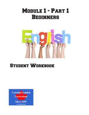 Beginners ESL Curriculum - Module 1